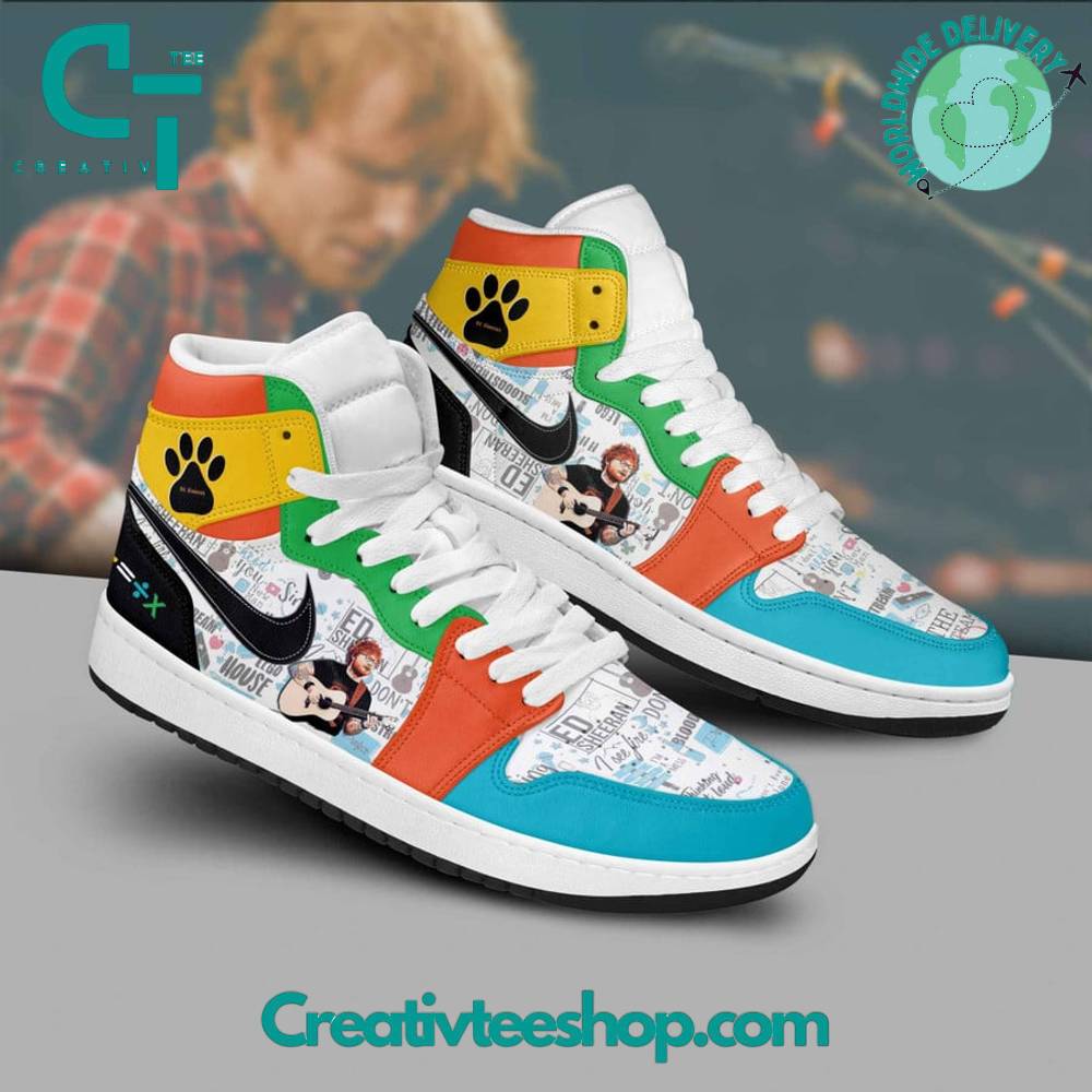 Ideafootwear Ed Sheeran AJ1 High Sneakers Shoes For Men And Women 1
