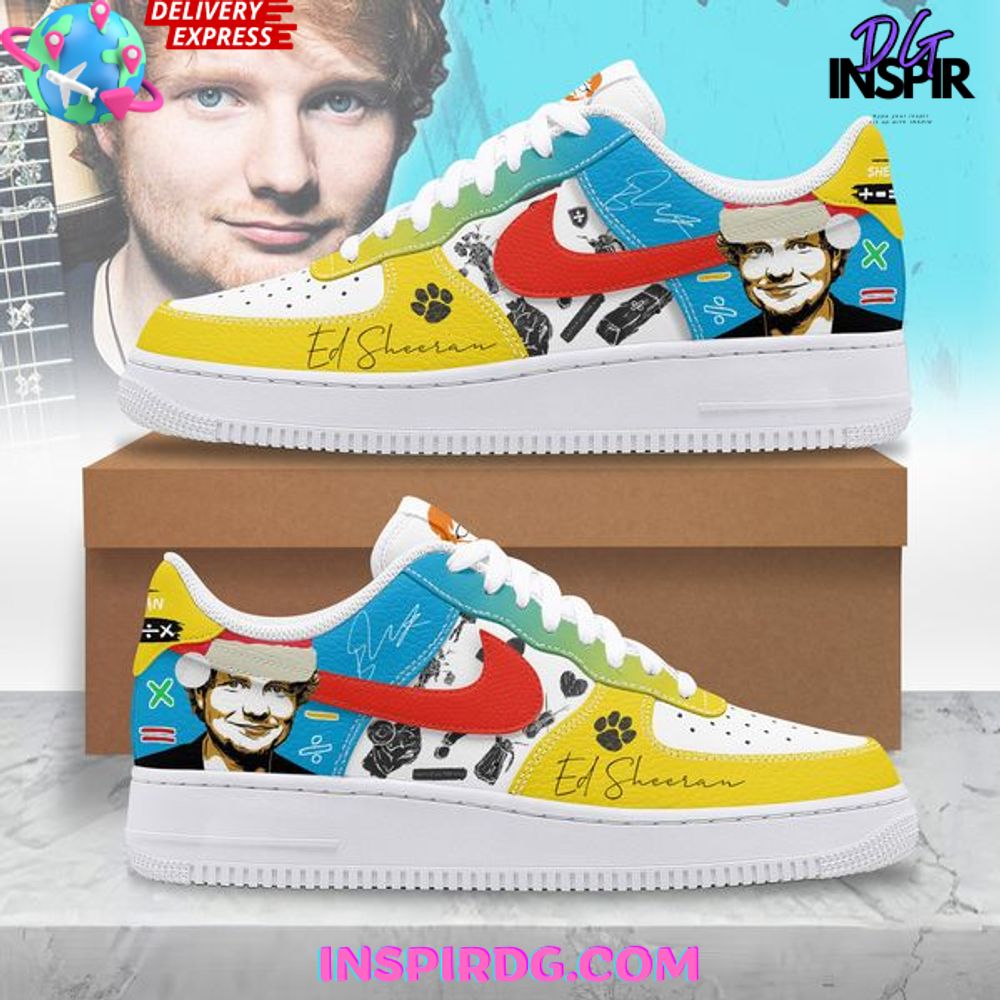 Ideafootwear Ed Sheeran Christmas Air Low-Top Sneakers Shoes For Men And Women 1