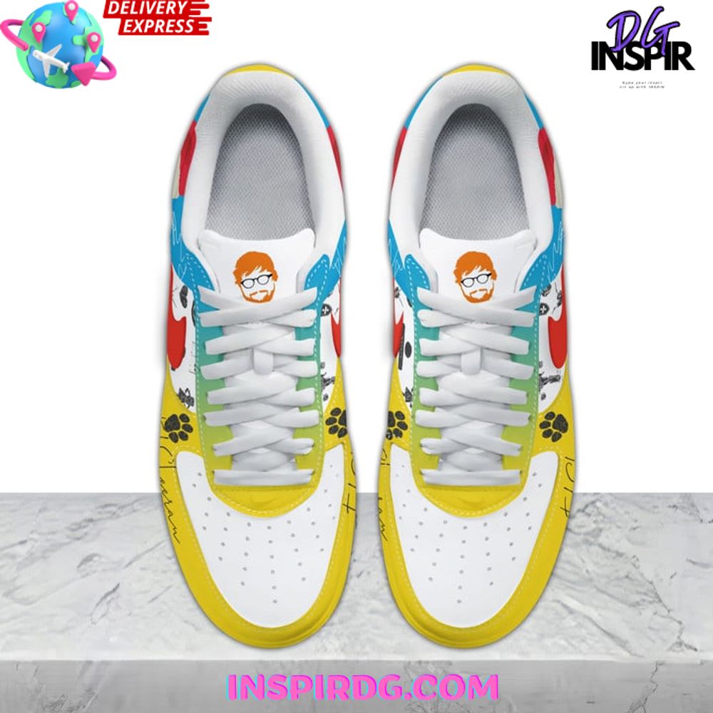 Ideafootwear Ed Sheeran Christmas Air Low-Top Sneakers Shoes For Men And Women 1