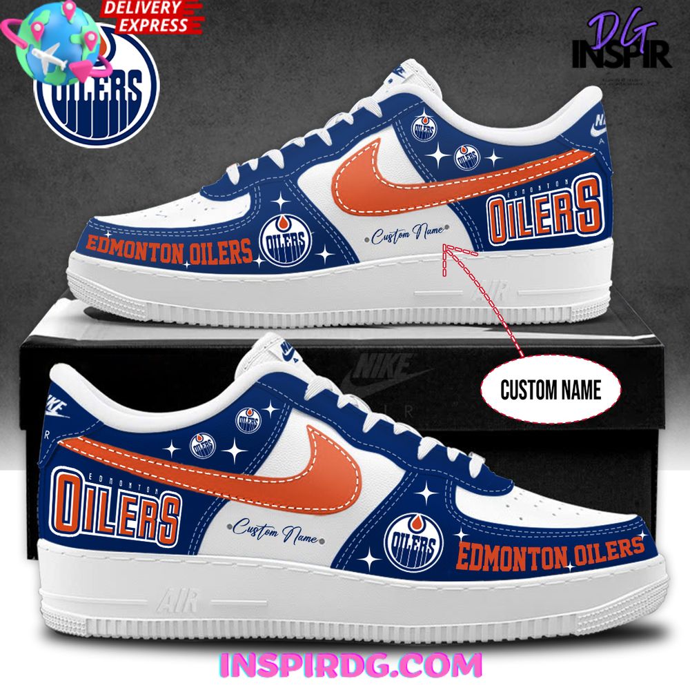 Ideafootwear Edmonton Oilers Air Low-Top Sneakers Shoes For Men And Women 1