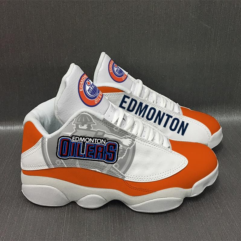Ideafootwear Edmonton Oilers AJ13 Sneakers Shoes For Men And Women 2
