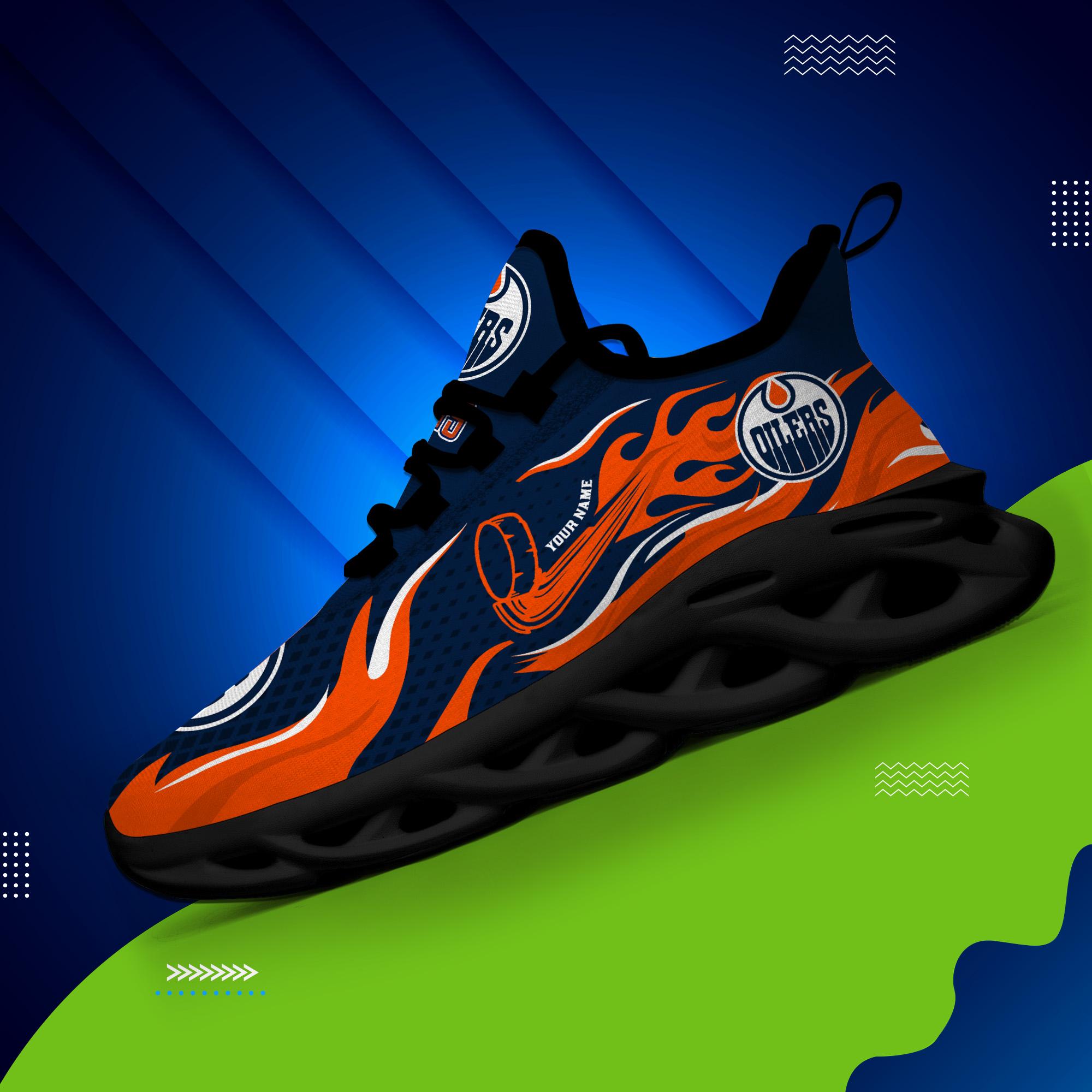 Ideafootwear Edmonton Oilers Max Soul Shoes Sneakers For Men And Women 3