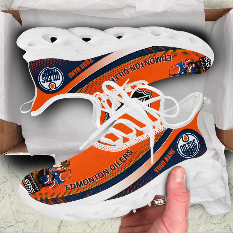 Ideafootwear Edmonton Oilers Max Soul Shoes Sneakers For Men And Women 2