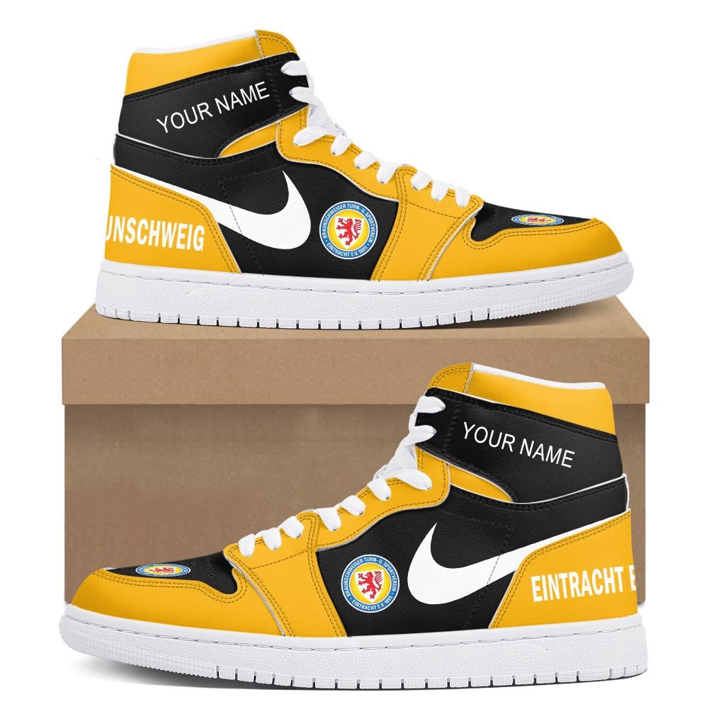 Ideafootwear Eintracht Braunschweig AJ1 High Sneakers Shoes For Men And Women 1