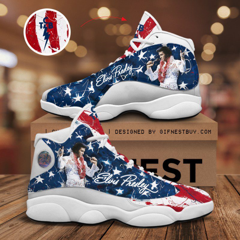 Ideafootwear Elvis Presley AJ13 Sneakers Shoes For Men And Women 4
