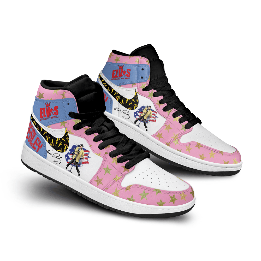 Ideafootwear Elvis Presley AJ1 High Sneakers Shoes For Men And Women 16