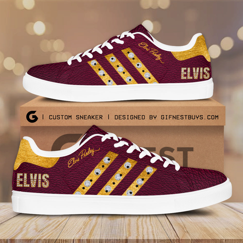 Ideafootwear Elvis Presley Skate Stan Shoes Sneakes For Men And Women 10