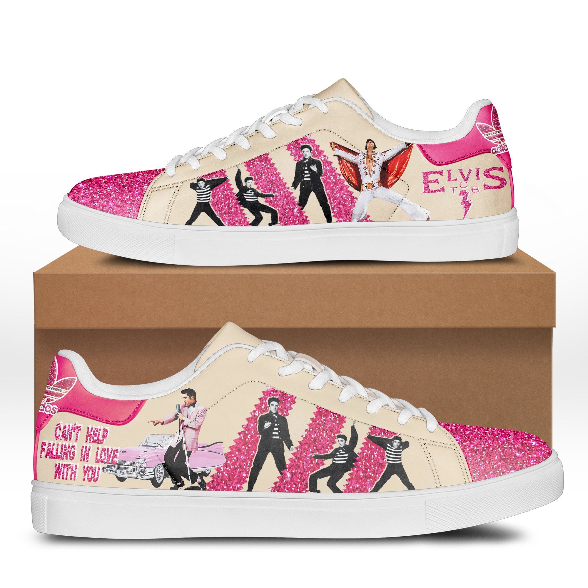 Ideafootwear Elvis Presley Skate Stan Shoes Sneakes For Men And Women 13