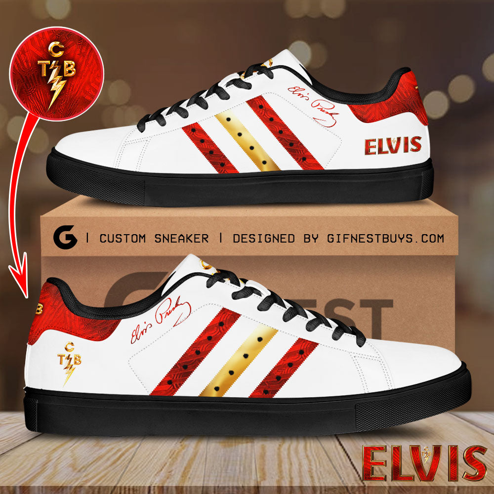 Ideafootwear Elvis Presley Skate Stan Shoes Sneakes For Men And Women 7