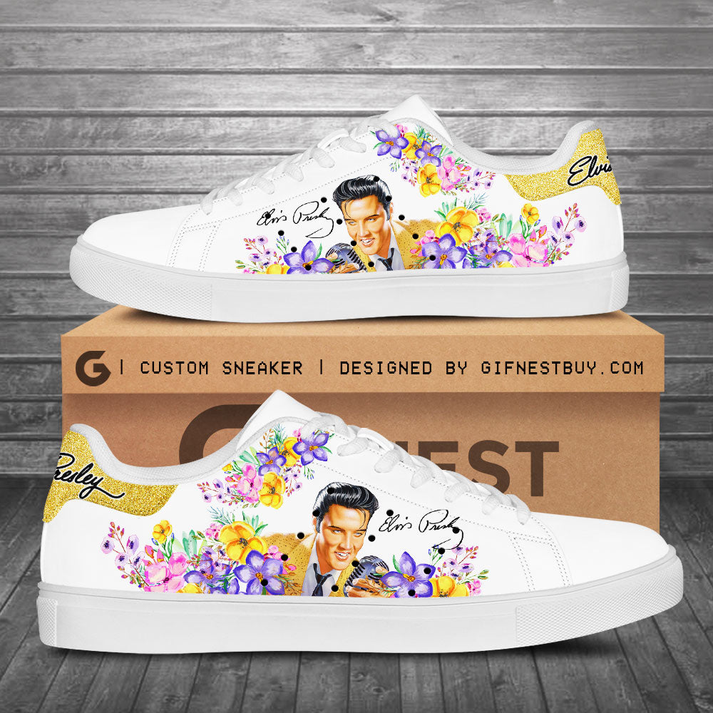 Ideafootwear Elvis Presley Skate Stan Shoes Sneakes For Men And Women 2