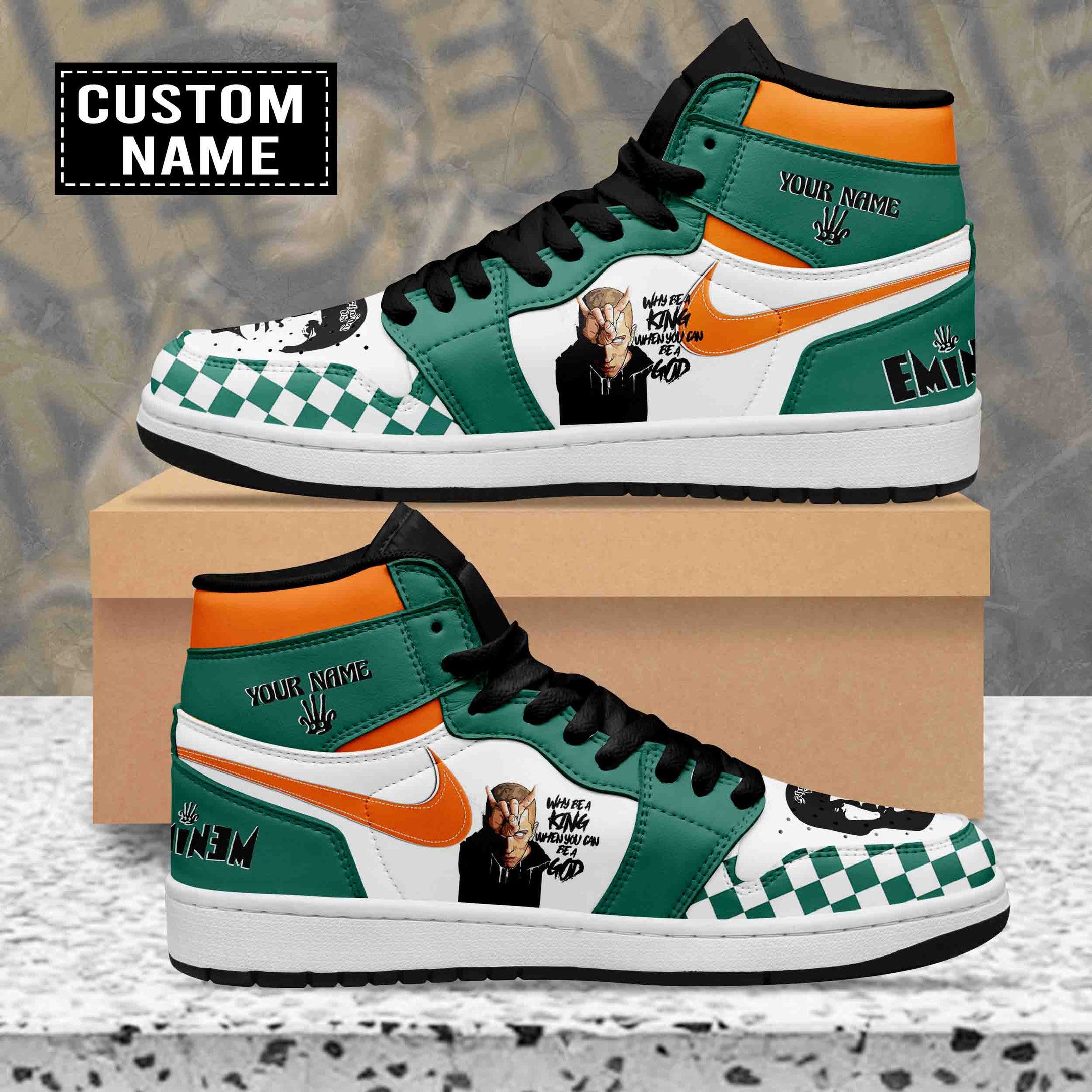 Ideafootwear Eminem AJ1 High Sneakers Shoes For Men And Women 22