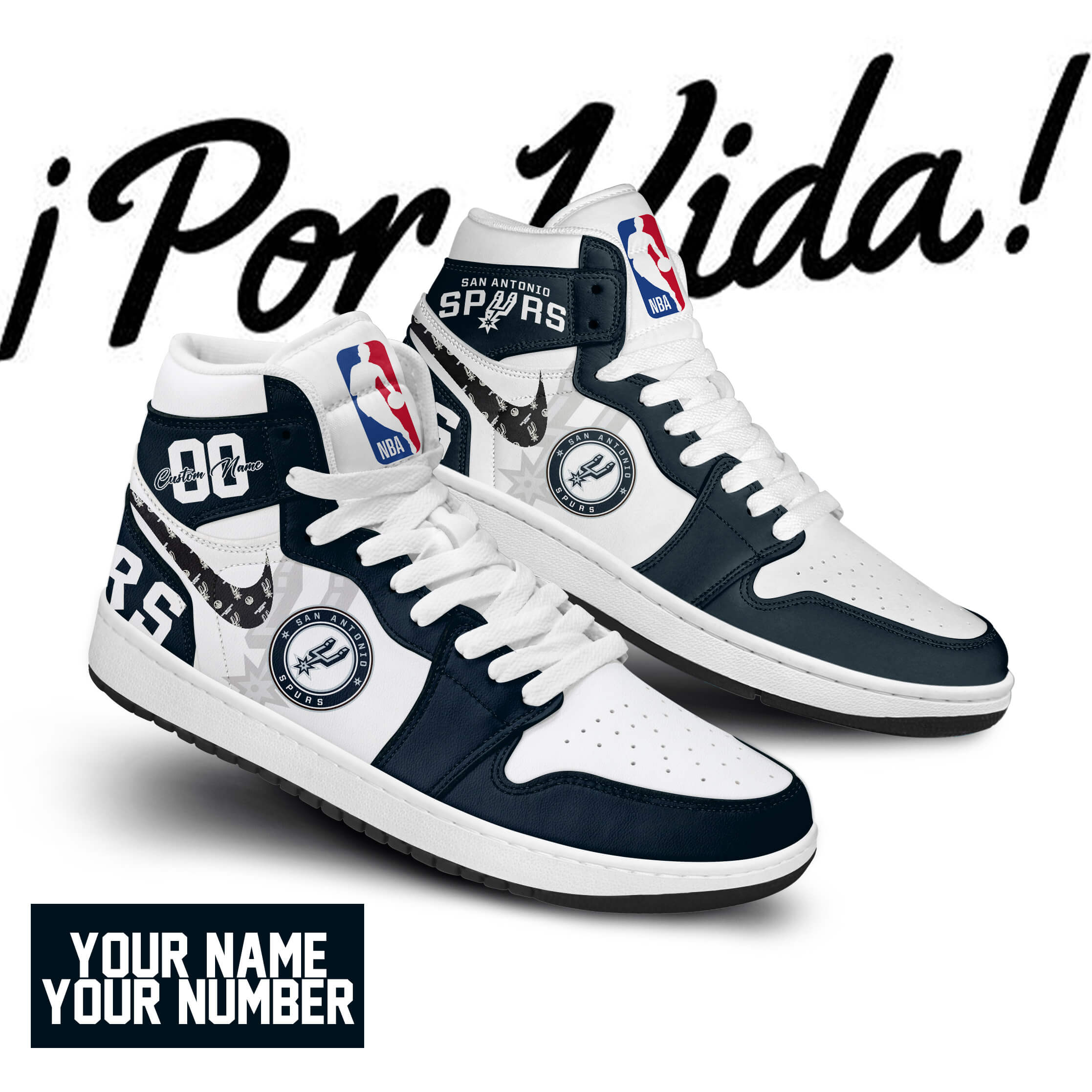 Ideafootwear Erie BayHawks AJ1 High Sneakers Shoes For Men And Women 1