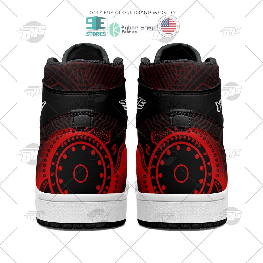 Ideafootwear Essendon Bombers AFL AJ1 High Sneakers Shoes For Men And Women 4