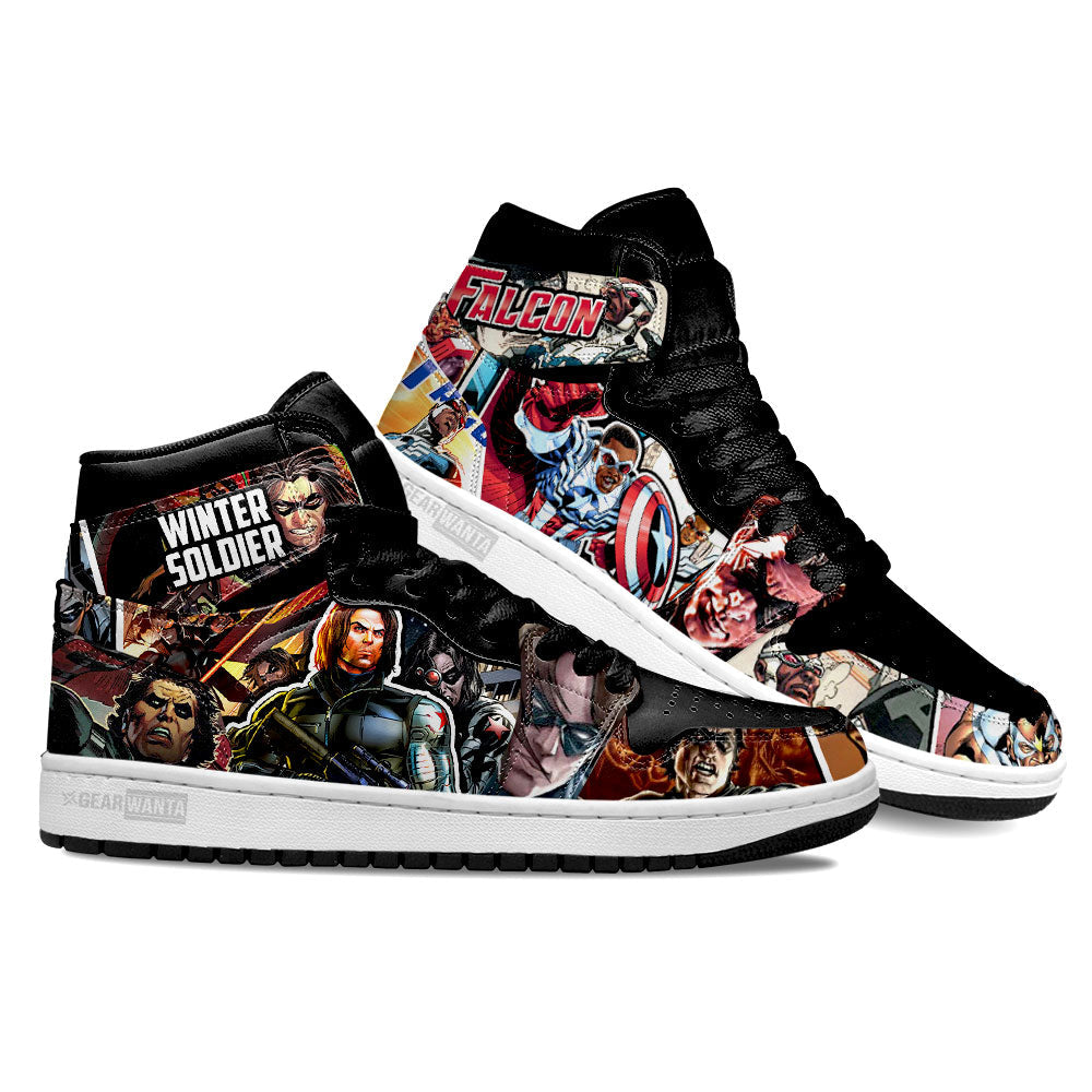 Ideafootwear Falcon and Winter Soldier AJ1 High Sneakers Shoes For Men And Women 1