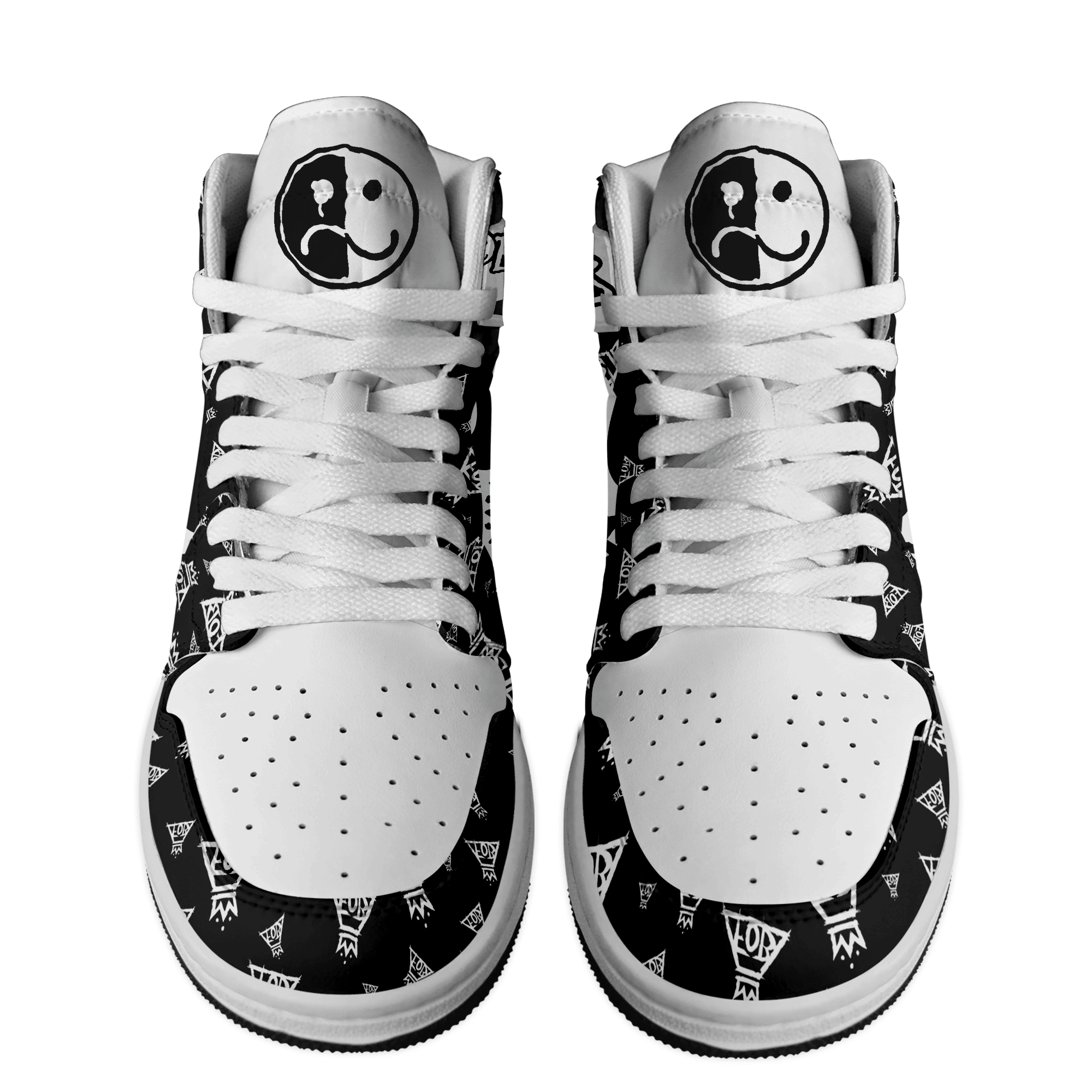 Ideafootwear Fall Out Boy AJ1 High Sneakers Shoes For Men And Women 5