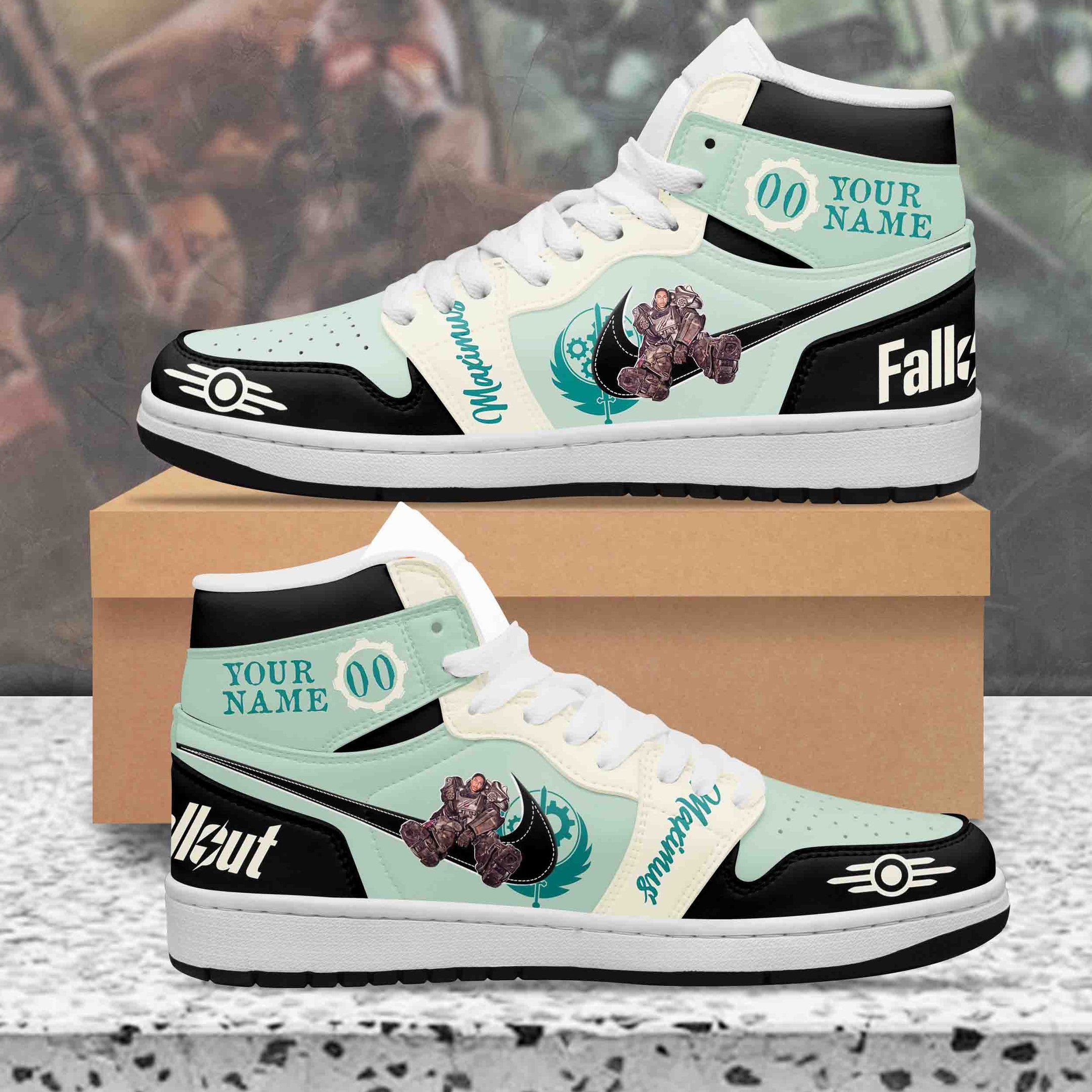 Ideafootwear Fallout AJ1 High Sneakers Shoes For Men And Women 3
