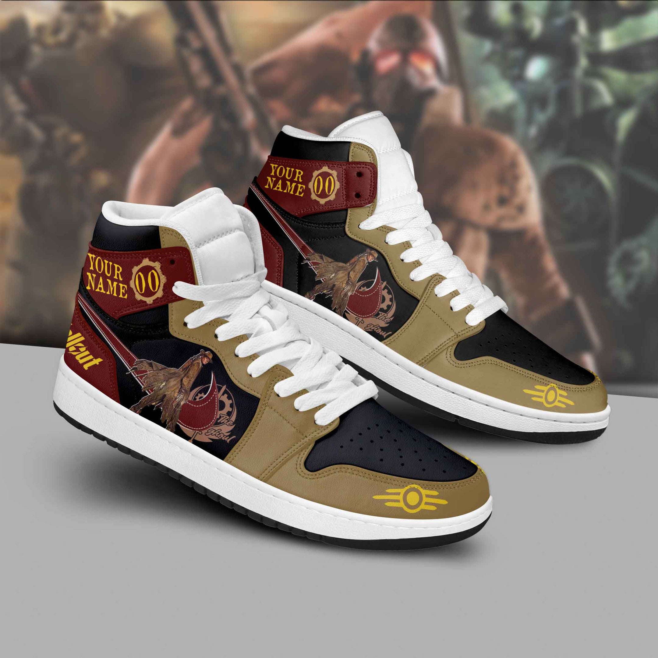 Ideafootwear Fallout AJ1 High Sneakers Shoes For Men And Women 2