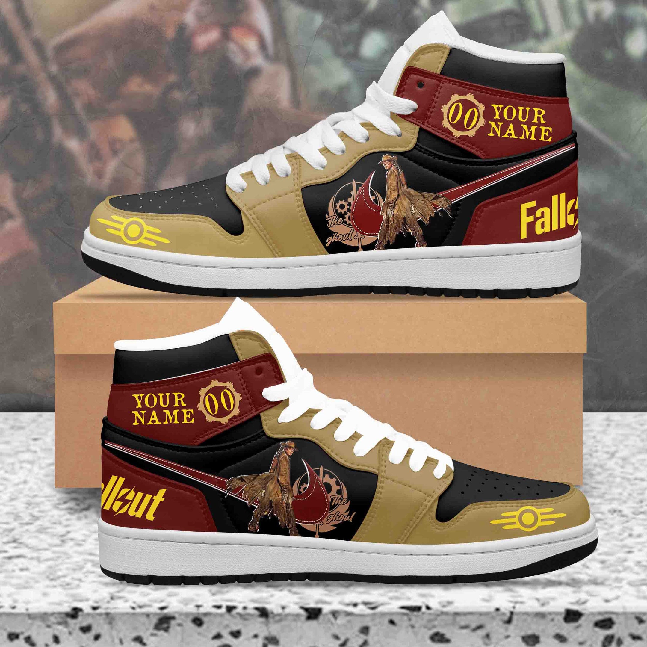 Ideafootwear Fallout AJ1 High Sneakers Shoes For Men And Women 2