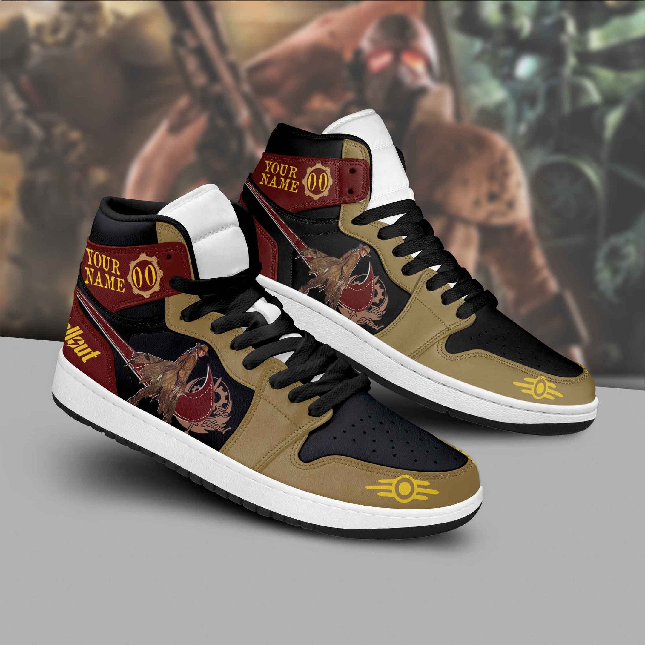 Ideafootwear Fallout AJ1 High Sneakers Shoes For Men And Women 7
