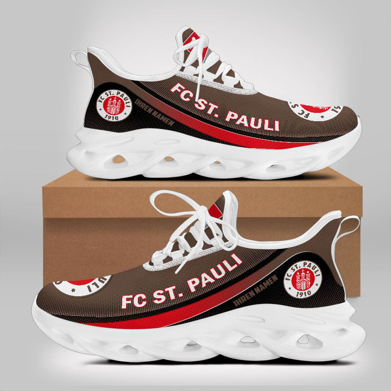 Ideafootwear FC St. Pauli Max Soul Shoes Sneakers For Men And Women 1