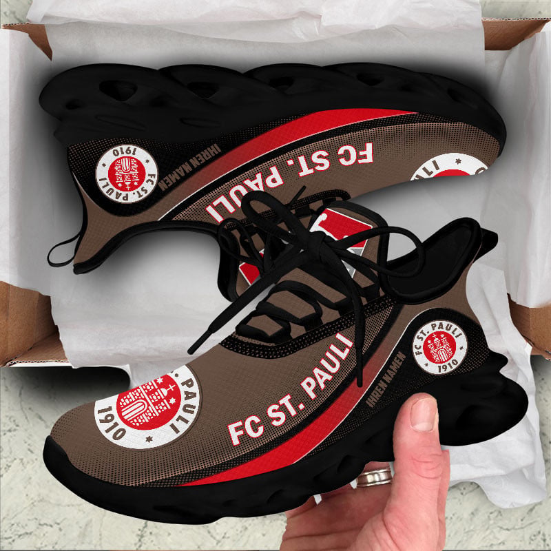 Ideafootwear FC St. Pauli Max Soul Shoes Sneakers For Men And Women 1