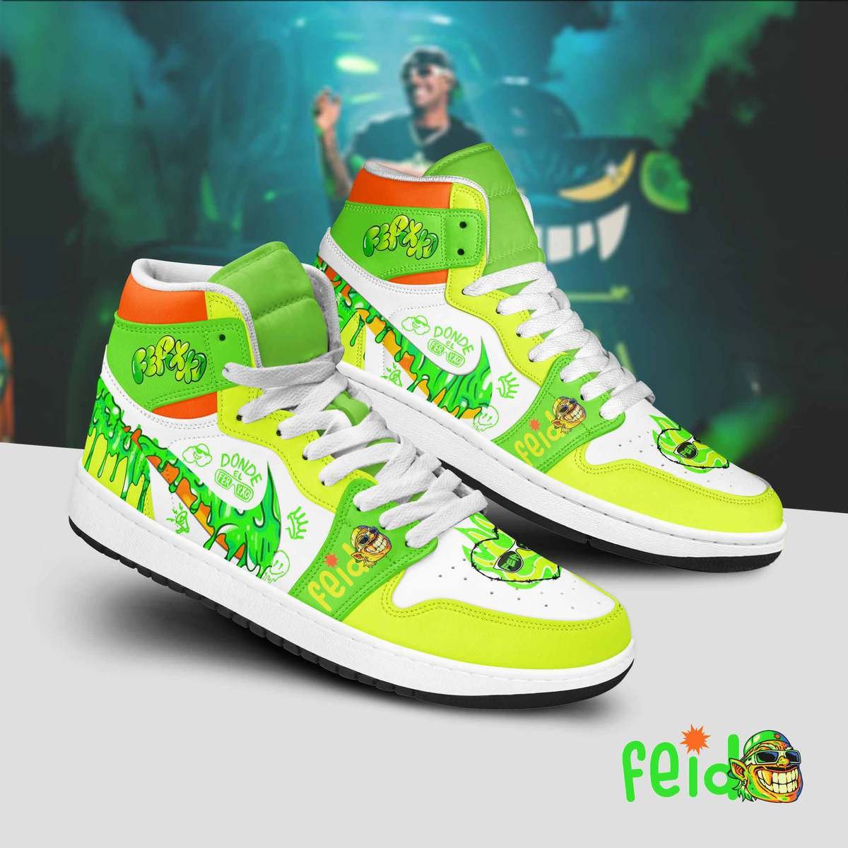 Ideafootwear Feid AJ1 High Sneakers Shoes For Men And Women 1