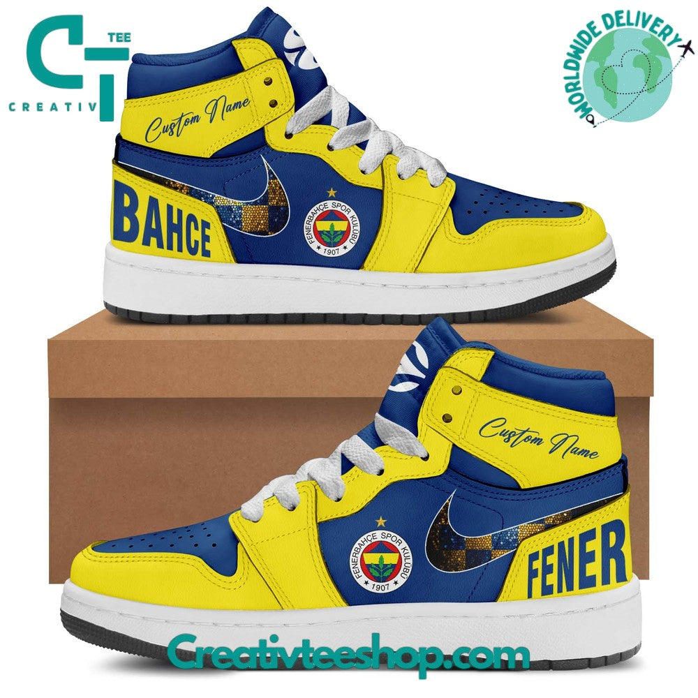 Ideafootwear Fenerbahce AJ1 High Sneakers Shoes For Men And Women 1