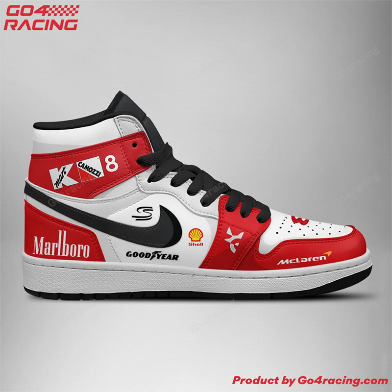 Ideafootwear Fernando Alonso Renault AJ1 High Sneakers Shoes For Men And Women 1
