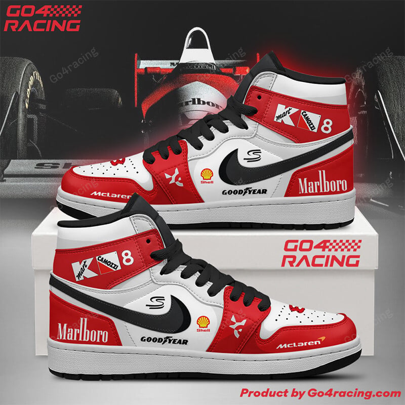 Ideafootwear Fernando Alonso Renault AJ1 High Sneakers Shoes For Men And Women 1