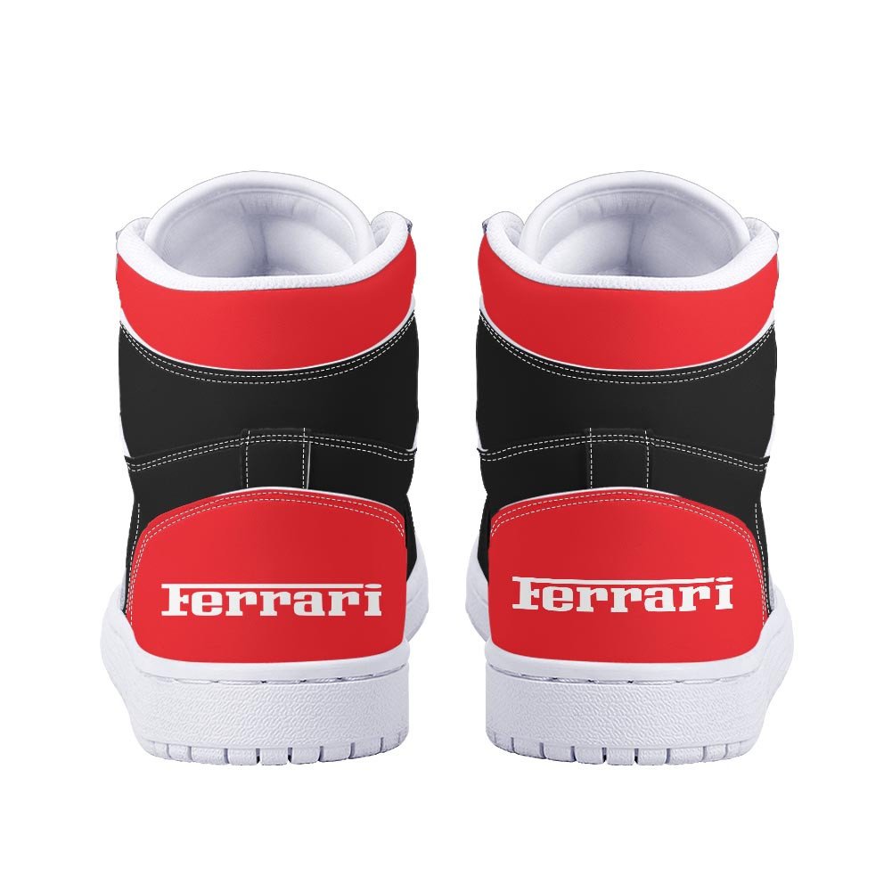 Ideafootwear Ferrari AJ1 High Sneakers Shoes For Men And Women 2
