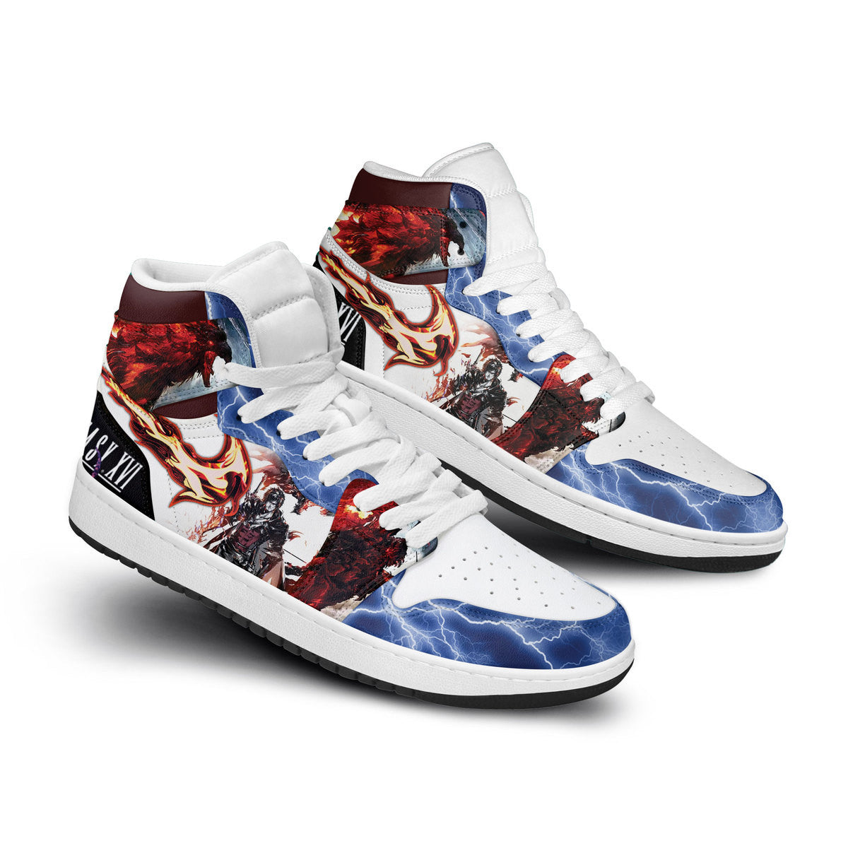 Ideafootwear Final Fantasy AJ1 High Sneakers Shoes For Men And Women 1