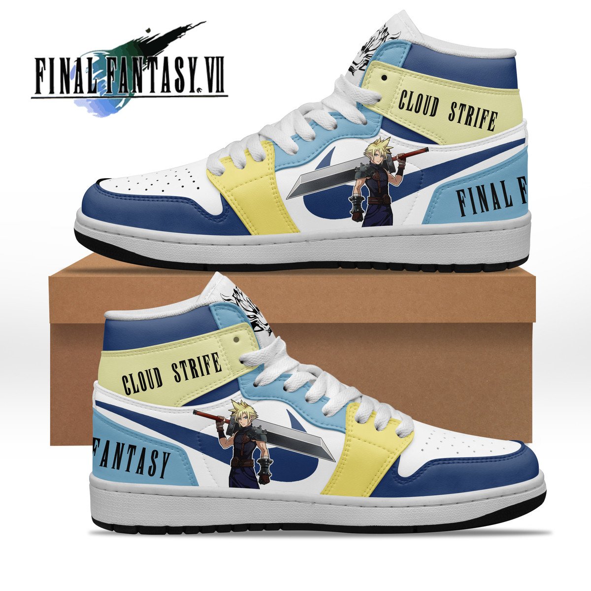 Ideafootwear Final Fantasy VII AJ1 High Sneakers Shoes For Men And Women 1
