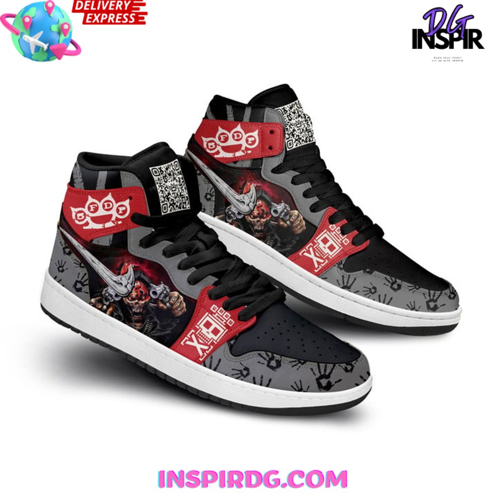Ideafootwear Five Finger Death Punch AJ1 High Sneakers Shoes For Men And Women 1