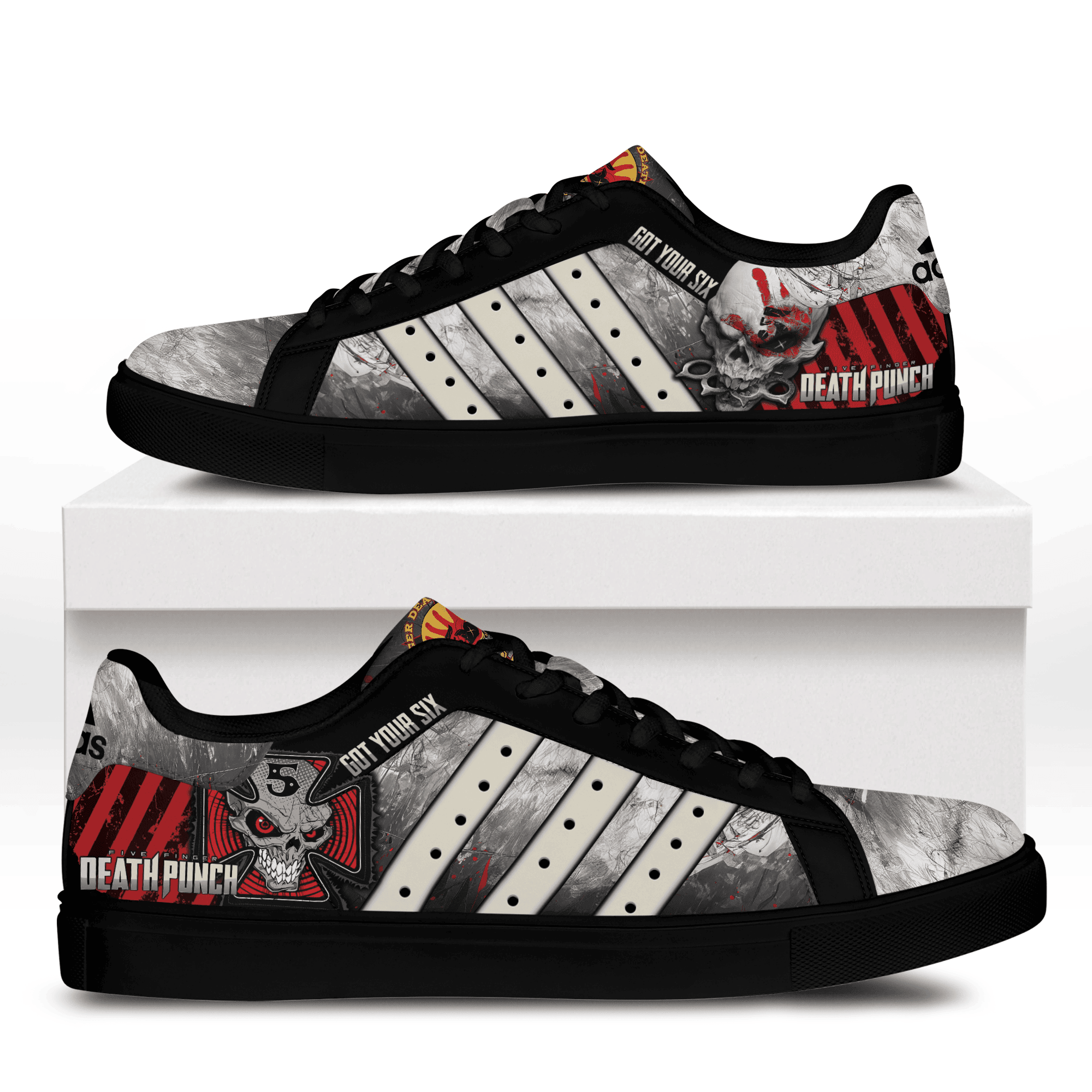 Ideafootwear Five Finger Death Punch Skate Stan Shoes Sneakes For Men And Women  1