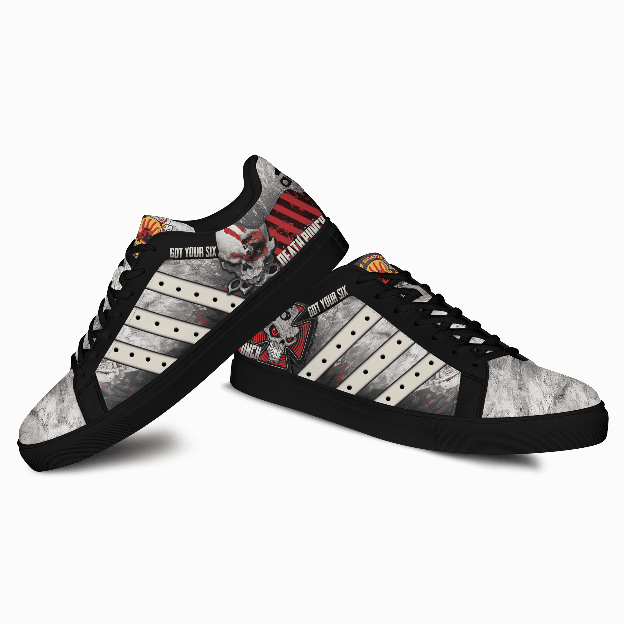 Ideafootwear Five Finger Death Punch Skate Stan Shoes Sneakes For Men And Women  1