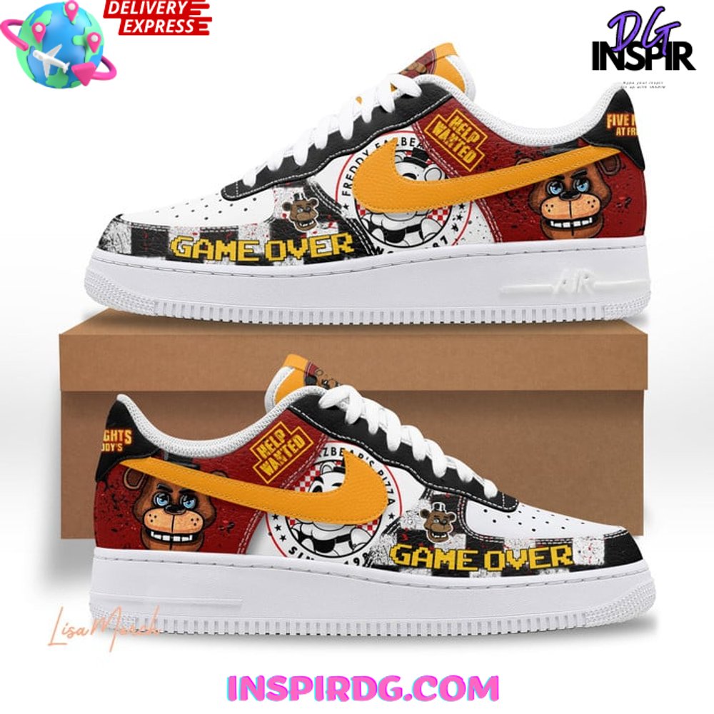 Ideafootwear Five Nights at Freddy’s Air Low-Top Sneakers Shoes For Men And Women 1