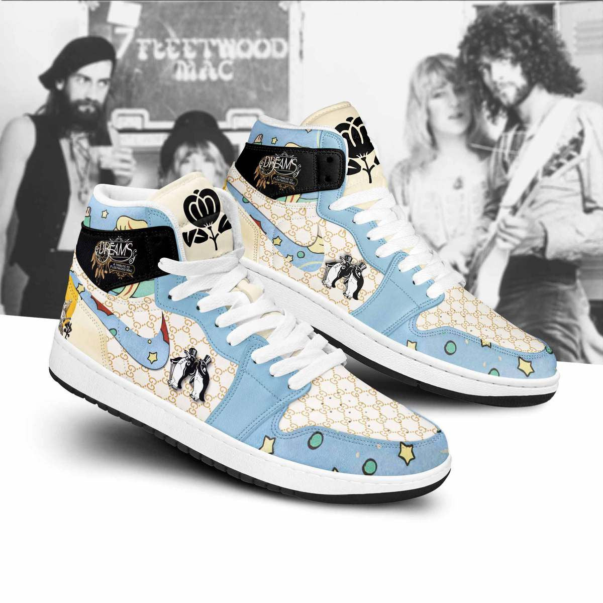 Ideafootwear Fleetwood Mac AJ1 High Sneakers Shoes For Men And Women 3