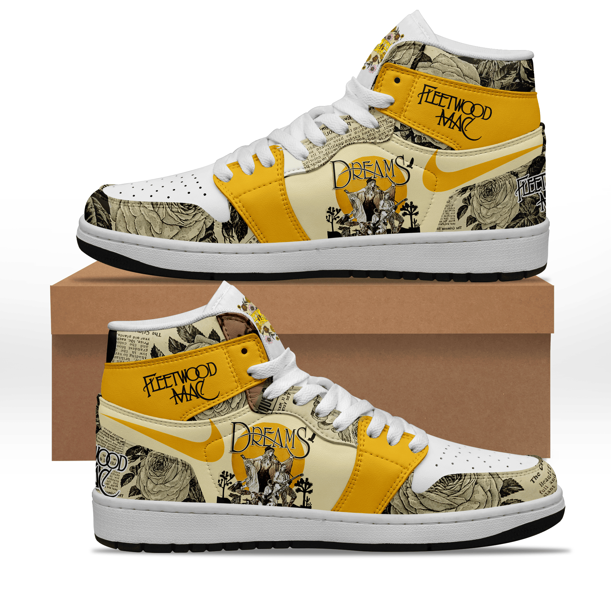 Ideafootwear Fleetwood Mac AJ1 High Sneakers Shoes For Men And Women 6