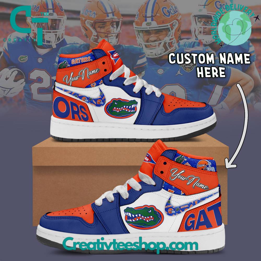 Ideafootwear Florida Gators AJ1 High Sneakers Shoes For Men And Women 2