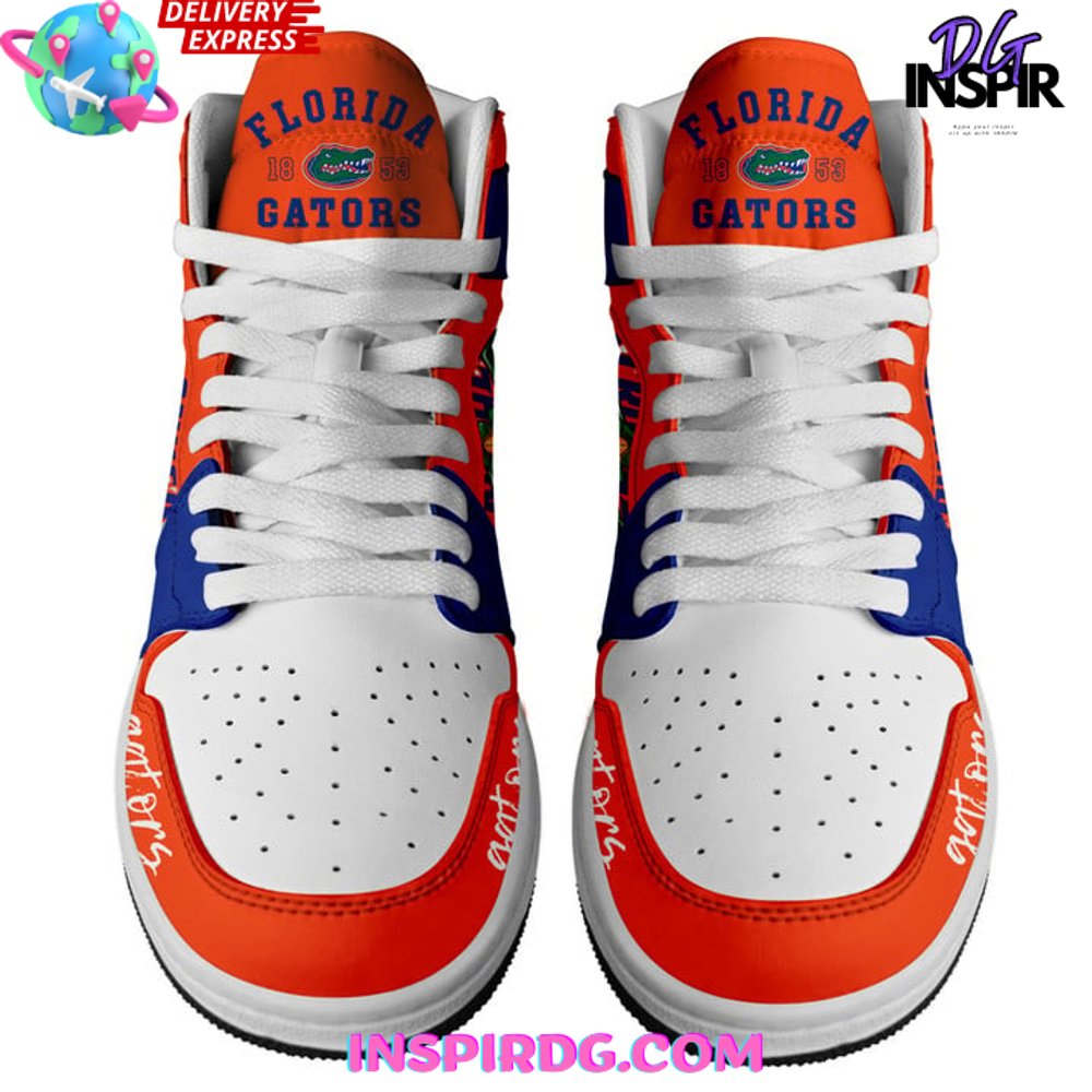 Ideafootwear Florida Gators AJ1 High Sneakers Shoes For Men And Women 6