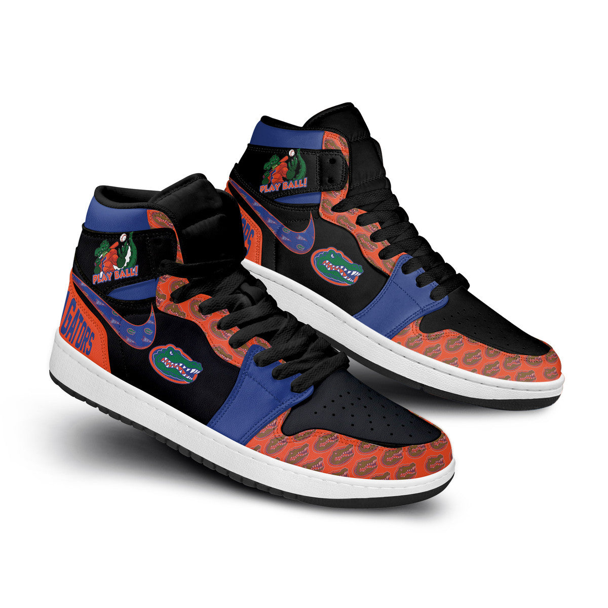 Ideafootwear Florida Gators AJ1 High Sneakers Shoes For Men And Women 7