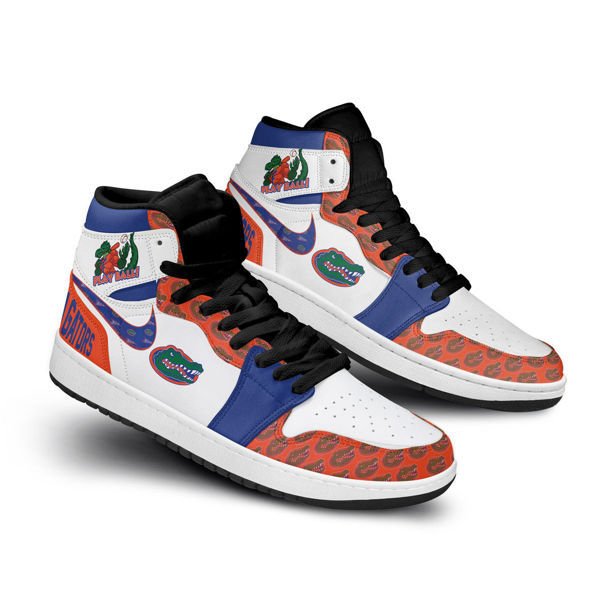 Ideafootwear Florida Gators AJ1 High Sneakers Shoes For Men And Women 8