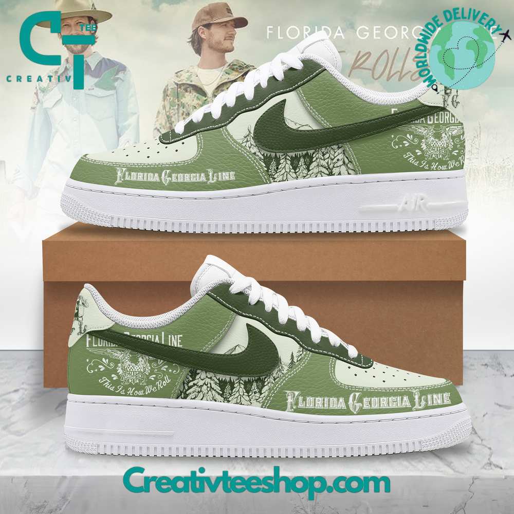 Ideafootwear Florida Georgia Air Low-Top Sneakers Shoes For Men And Women 1