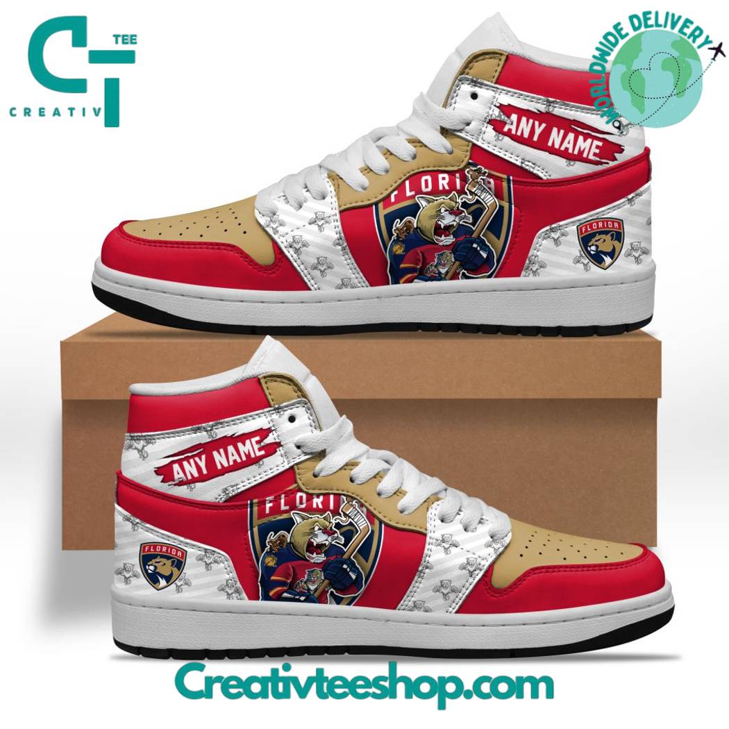 Ideafootwear Florida Panthers AJ1 High Sneakers Shoes For Men And Women 2