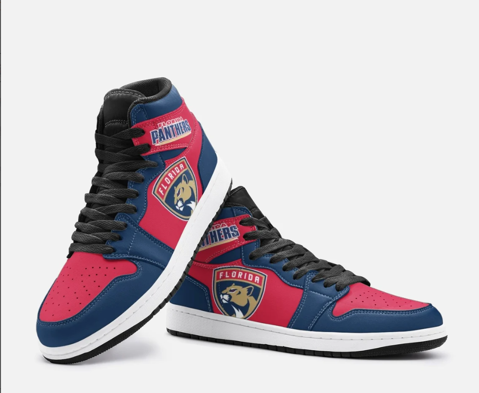 Ideafootwear Florida Panthers AJ1 High Sneakers Shoes For Men And Women 9