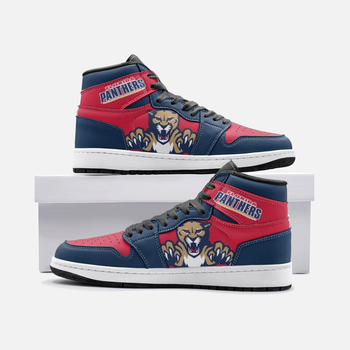 Ideafootwear Florida Panthers AJ1 High Sneakers Shoes For Men And Women 8
