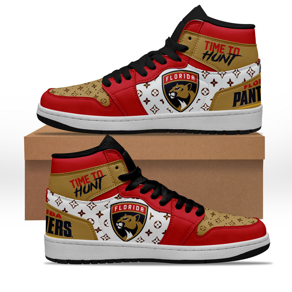 Ideafootwear Florida Panthers AJ1 High Sneakers Shoes For Men And Women 12