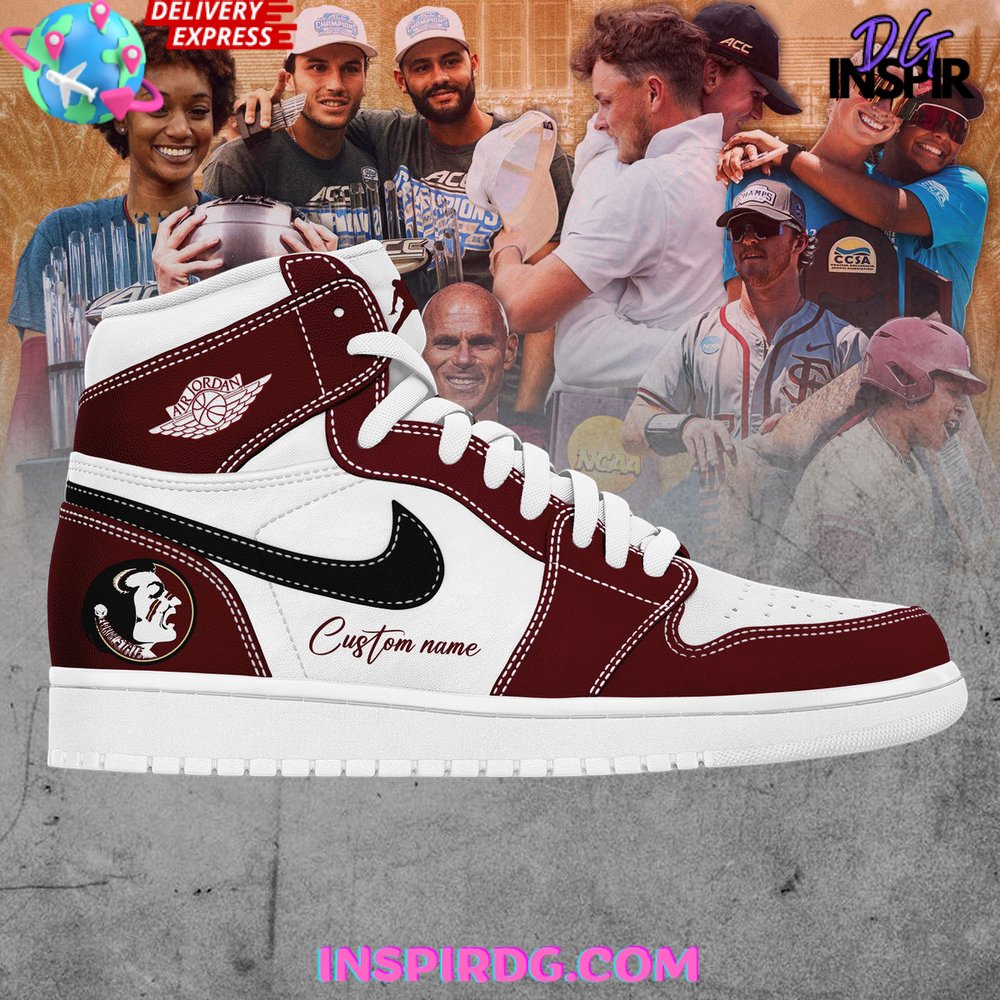 Ideafootwear Florida State Seminoles AJ1 High Sneakers Shoes For Men And Women 1