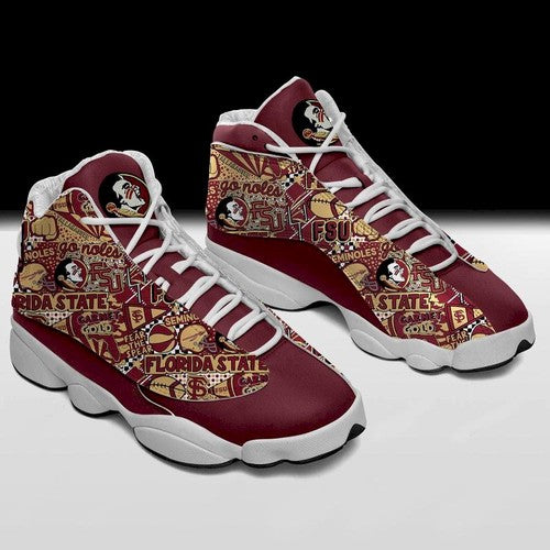 Ideafootwear Florida State Seminoles AJ13 Sneakers Shoes For Men And Women 6