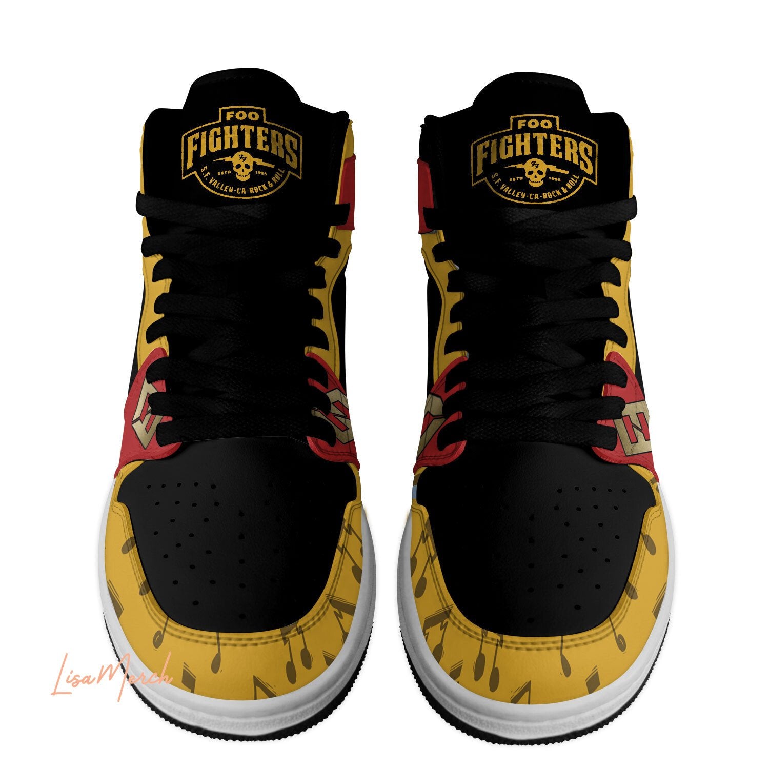 Ideafootwear Foo Fighters AJ1 High Sneakers Shoes For Men And Women 1